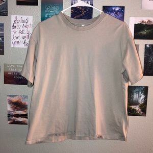 Plain tan short sleeve shirt